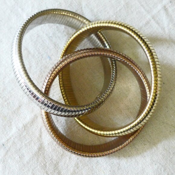 Three-tone metallic bracelet - Picture 5 of 7